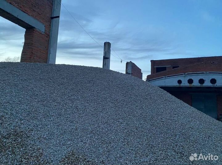 Щебень, песок