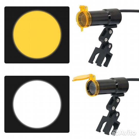 Бинокуляры с налобным осветителем