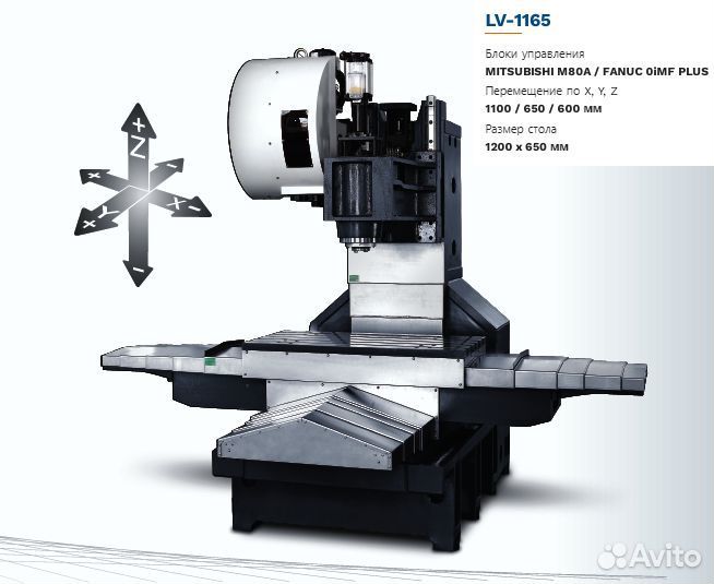 Вертикально-фрезерный станок Чпу Fanuc 0i-MF Plus