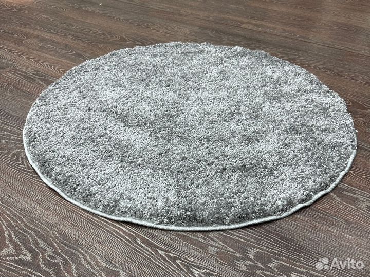 Ковер 1х1 серый, круг