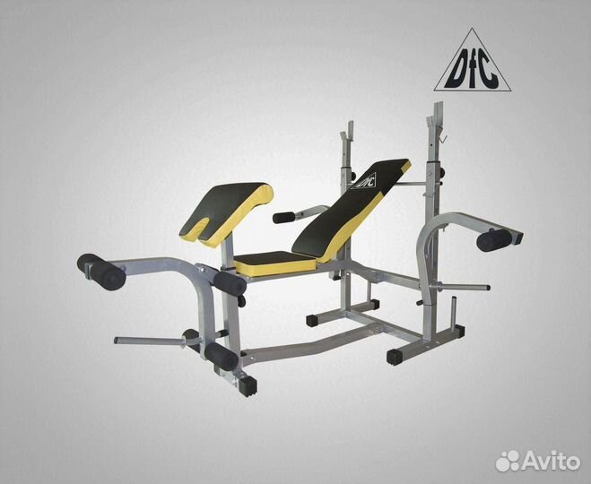 Скамья со стойками под штангу DFC D37022