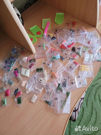 Алмазная мозаика остатки от картин