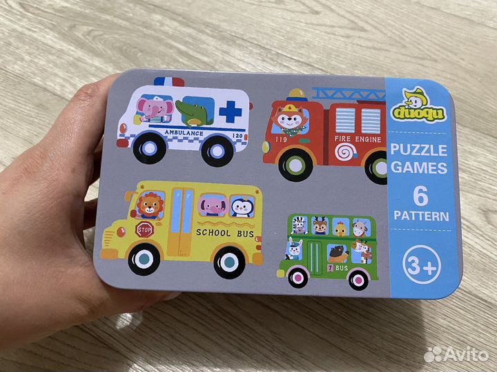 Деревянные пазлы 2 набора