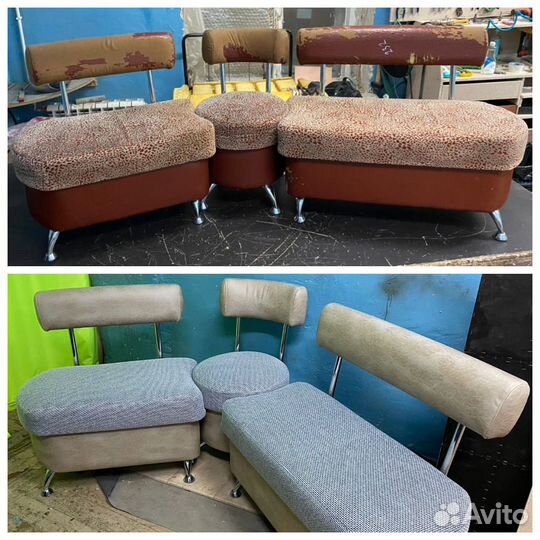 Перетяжка и ремонт мягкой мебели