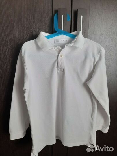 Школьное поло Zara, р. 128/134
