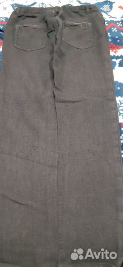 Джинсы черные елочкой 128 см