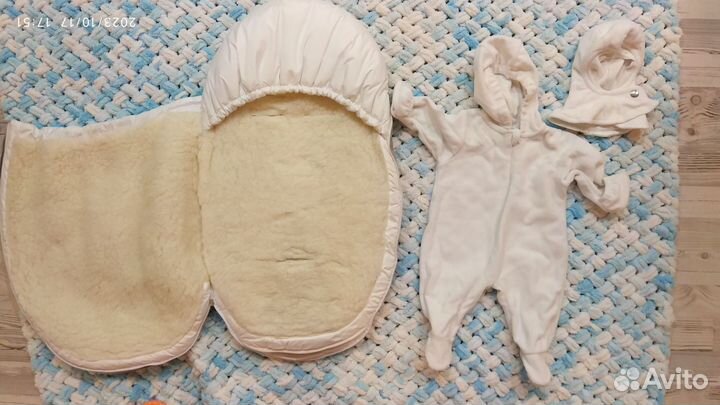 Конверт на выписку зимний для автолюльки