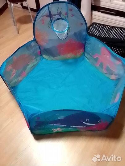 Сухой бассейн+шарики 132 шт