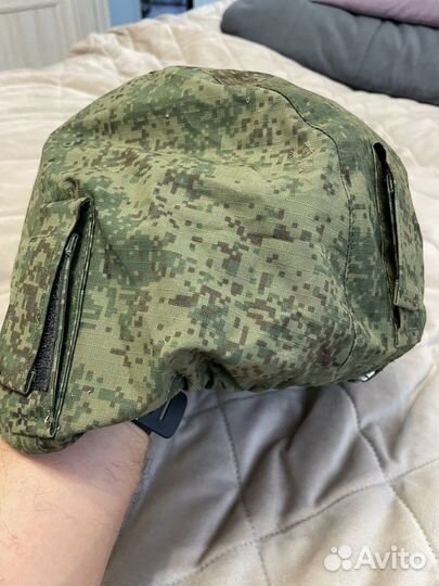 Чехол на шлем зеленая цифра