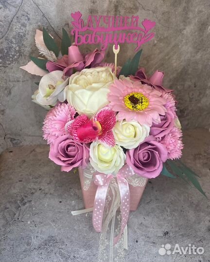Букет цветов из мыла