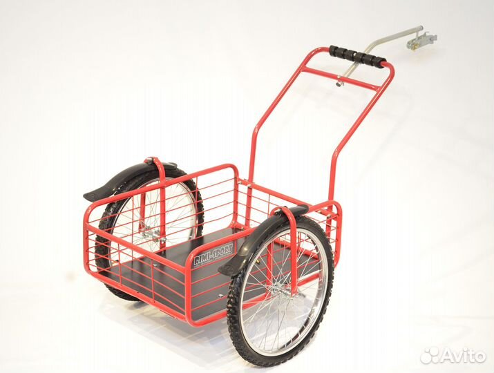 Велосипедный прицеп грузовой Пчелка-3 красный