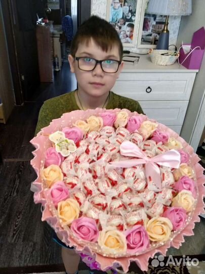 Съедобные букет из конфет Рафаэлло сладкий