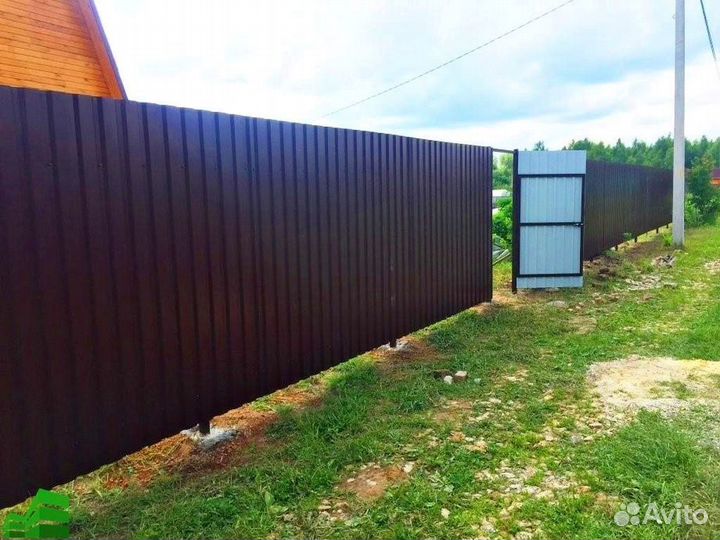 Забор из профнастила
