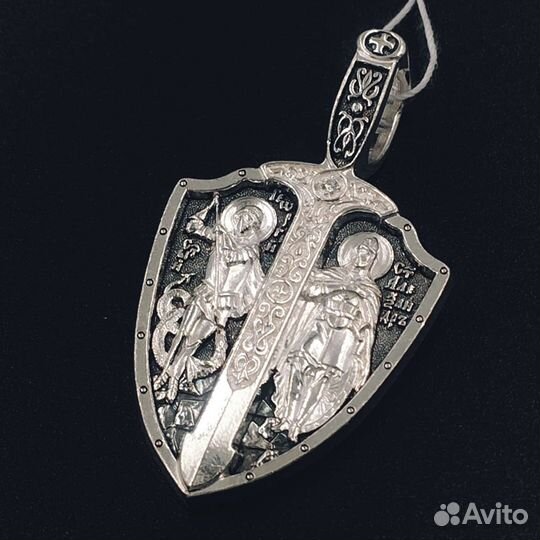 Икона Георгий Победоносец и Александр Невский(914)