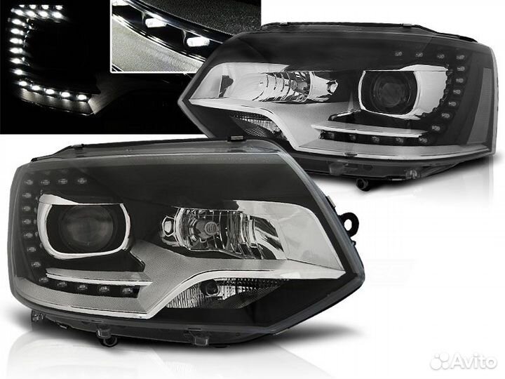 Фары с Дхо VW T5 Transporter (10-15) lpvwm4