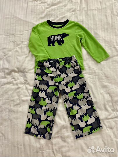 Пижама флисовый костюм Carters 2-3 года