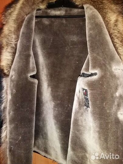 Куртка кожа,на меху.Жилет