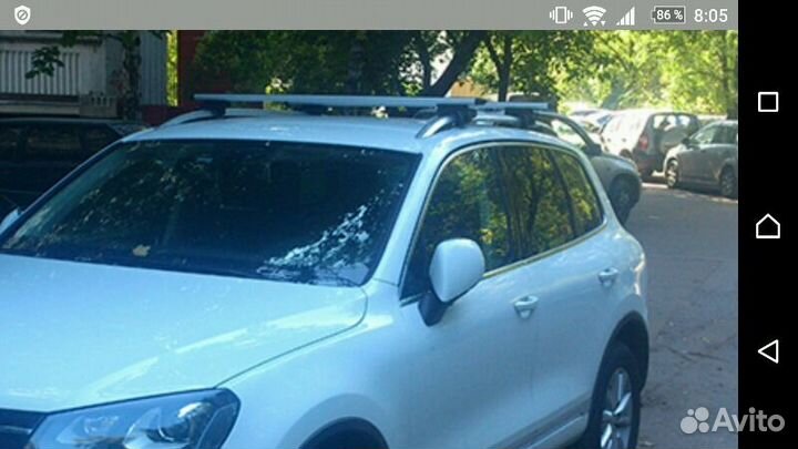 Багажник на рейлинги для Vw Touareg с 02-16г