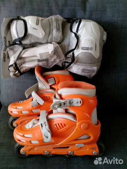 Ролики раздвижные, размер 34-37