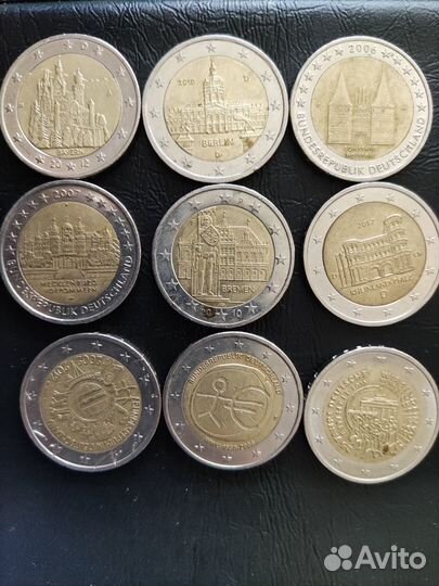 Монеты 2 евро юбилейные и ходдячка. Обмен или прод