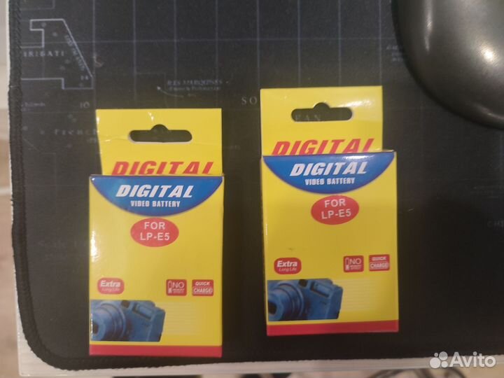Аккумуляторная батарея 1800 мАч 7,4 В LP-E5 2 шт