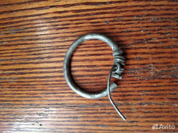Фибула весочное кольцо серебро