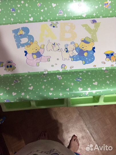 Пеленальный столик с ванночкой