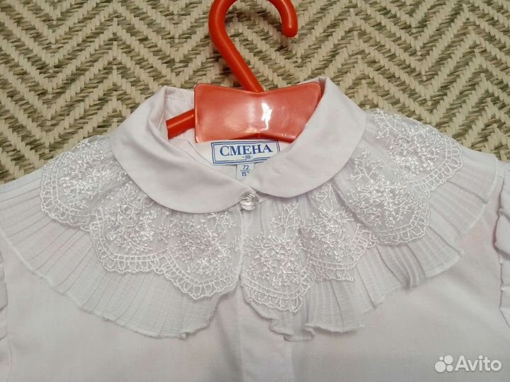 Школьная блузка белая 152 р. Смена