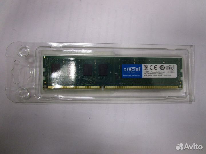 Оперативная память 4Gb Crucial 1600Mhz CT51264BD16