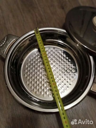 Сковорода новая, толстое дно, нержавеющая сталь