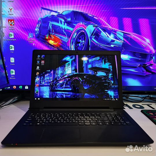 Шустрый Lenovo 15.6 SSD+HDD RAM 4 GB