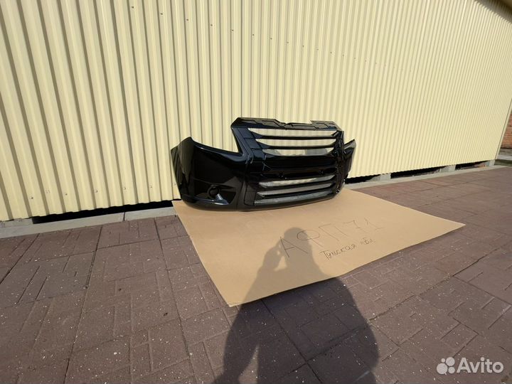 Бампер на Газель Next тюнинг цвет Черный