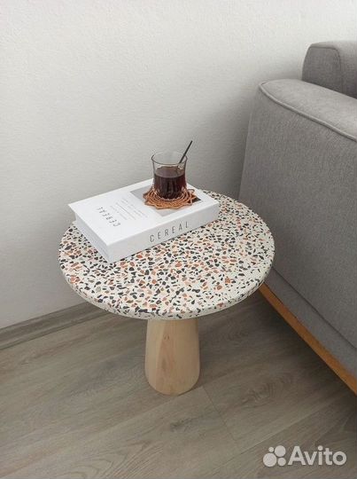 Журнальный столик лофт из терраццо / Гарантия