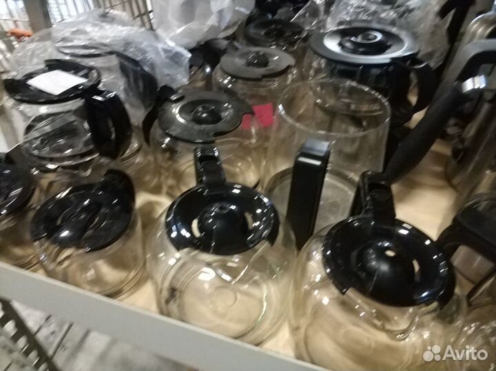 Стеклянные чашки для кофеварок, чайники, заварники