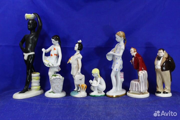 Фарфоровые статуэтки лфз Ленинградские дети Негр