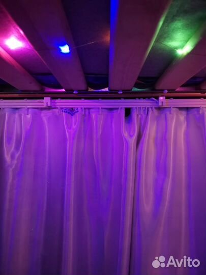 Кровать чердак IKEA Кюра + матрас+шторка+полог