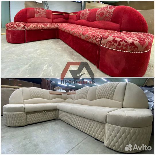 Перетяжка и ремонт мягкой мебели