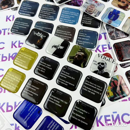 Стикеры 3д с любым лого