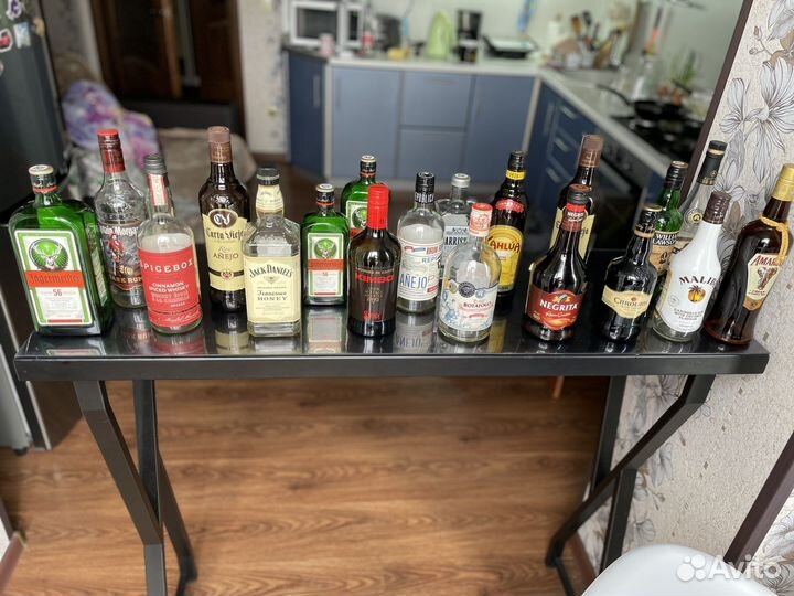 Пустые бутылки для бара