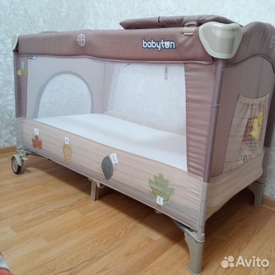 Детская кровать манеж с матрасом