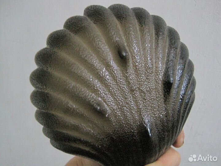 Ваза конфетница икорница цветное стекло СССР