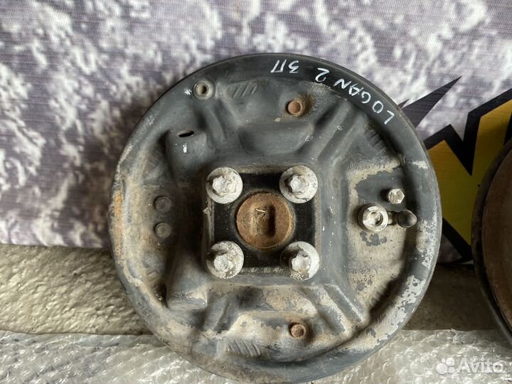 Барабан Тормозной щит Logan 2 рестайлинг без абс