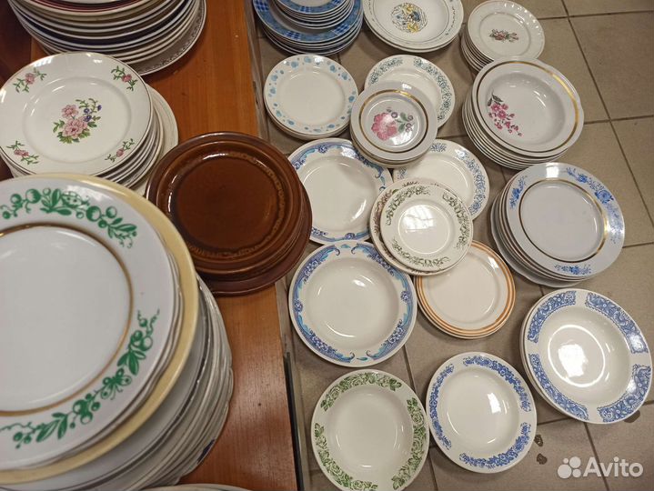 Тарелки периода СССР много разных