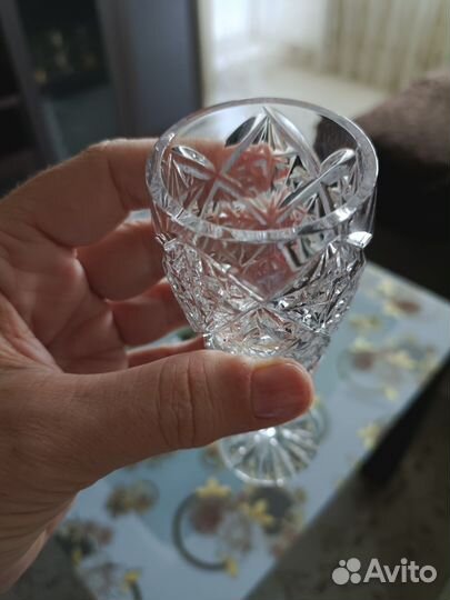 Хрустальные рюмки на ножке СССР