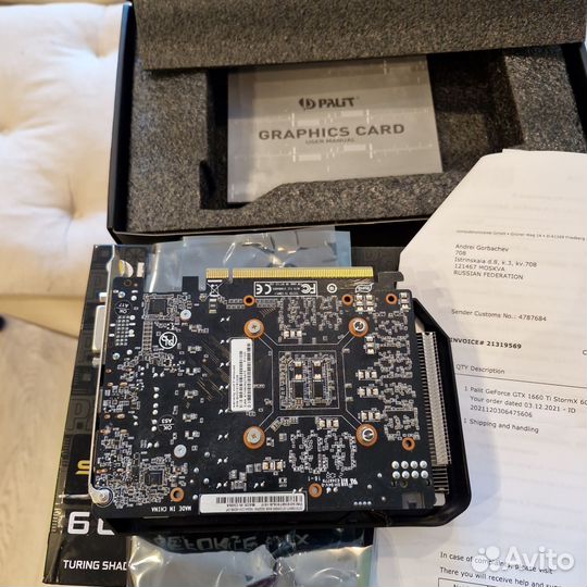 Видеокарта gtx geforce 1660ti 6gb