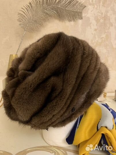 Шапка норковая женская