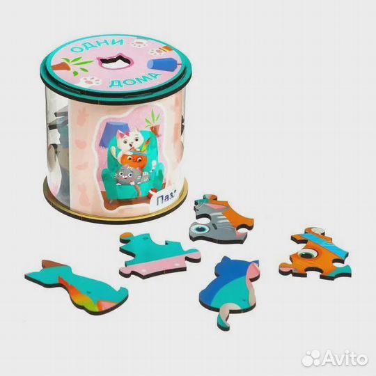 Фигурный пазл Одни дома 34эл IG0702