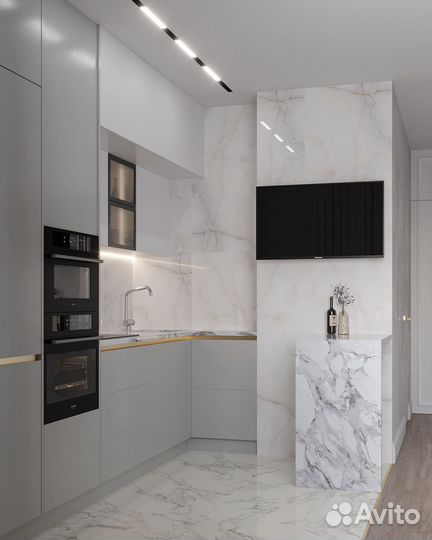 Кухни на заказ индивидуальный замер