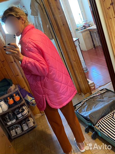 Куртка рубашка розовая размер L