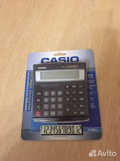 Калькулятор casio D-20L-s